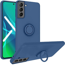 Etui Smooth Ring do Samsung Galaxy S21 FE, Dark Blue