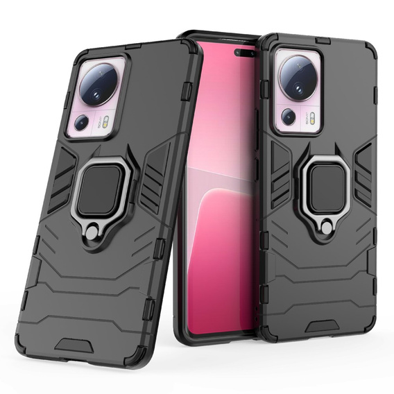 Etui do Xiaomi 13 Lite, Kickstand Ring, czarne
