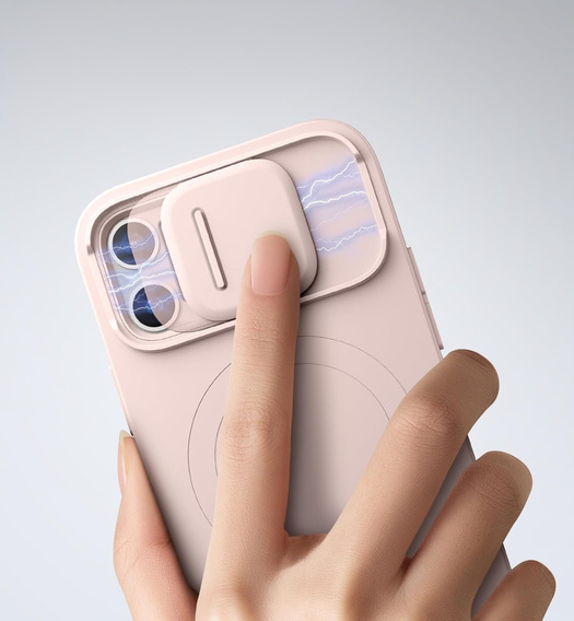 Etui do iPhone 12 / 12 Pro, Suritch Shockproof, do MagSafe, różowe