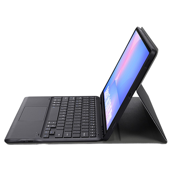 Etui z klawiaturą Bluetooth i touchpadem do Samsung Galaxy Tab S10 FE+ Plus X620/X626B – czarne