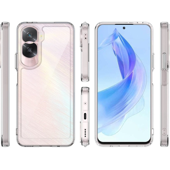 Etui do Honor 90 Lite 5G, Fusion Hybrid, przezroczyste