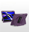 Etui Dexnor 360° do iPad Pro 11 2024 (5 gen.), z paskiem i miejscem na rysik - fioletowe