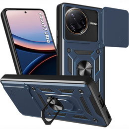 Etui pancerne do Xiaomi Poco F7 Ultra, CamShield Slide, niebieskie