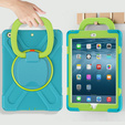 Etui dla dzieci do iPad 10.2" 2021/2020/2019 (9/8/7 gen.), Pancerne, dziecięce, Niebieskie / zielone