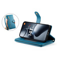 Etui z klapką do Xiaomi 14T Pro, Wallet Zipper Pocket, niebieskie