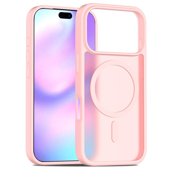 Etui do iPhone 17 Pro, Matt Case, do MagSafe, matowe różowe