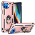 Etui pancerne do Motorola Moto G 5G Plus, Nox Case Ring, różowe rose gold