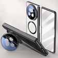 Etui do Honor Magic V5 5G, Dual Glass, do Magsafe, czarne