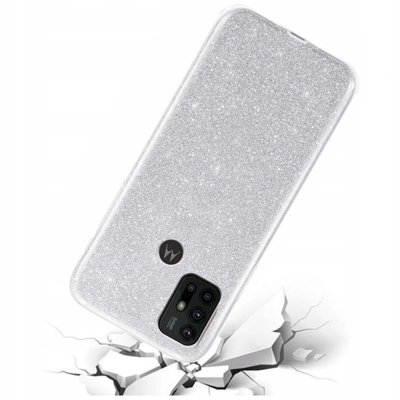 Etui Glitter Case do Motorola Moto G10/G20/G30, Silver