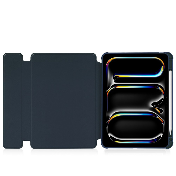 Etui z klawiaturą do iPad Pro 11" 2024 (5 gen.), Rotary 360° Leather, granatowe