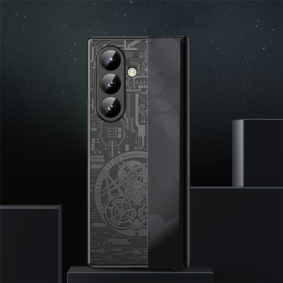 Etui do Samsung Galaxy Z Fold7 5G, Mechanical Legend, czarne