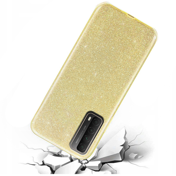 Etui Glitter Case do Huawei P Smart 2021, Gold