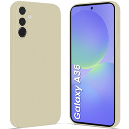 Etui do Samsung Galaxy A36 5G, Silicone Lite, beżowe