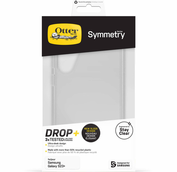 Etui OTTERBOX do Galaxy S23+ Plus, Symmetry, Clear