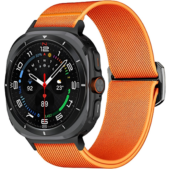 Pasek nylonowy do Samsung Galaxy Watch Ultra 47mm, Pomarańczowy