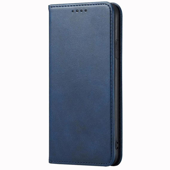 Etui do Xiaomi Poco F6, Leather Skin Wallet, niebieskie