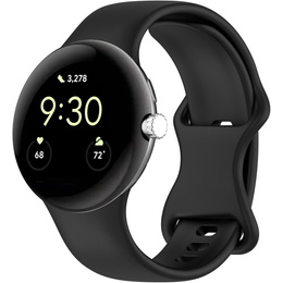 Pasek Silikonowy do Google Pixel Watch 3 45mm, Czarny