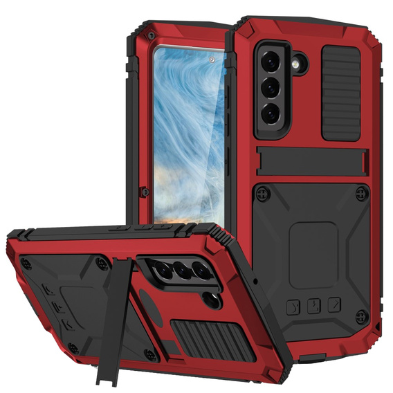 Etui do Samsung Galaxy S21 FE, R-JUST, pancerne, czerwone