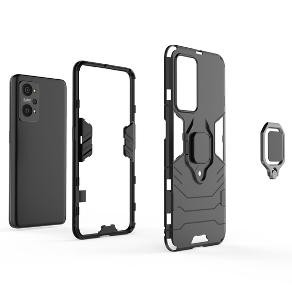 Etui do Realme GT 2 5G / GT Neo 2 / GT Neo 3T, Kickstand Ring, czerwone