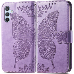 Etui z klapką do Samsung Galaxy A56 5G, Butterfly, fioletowe