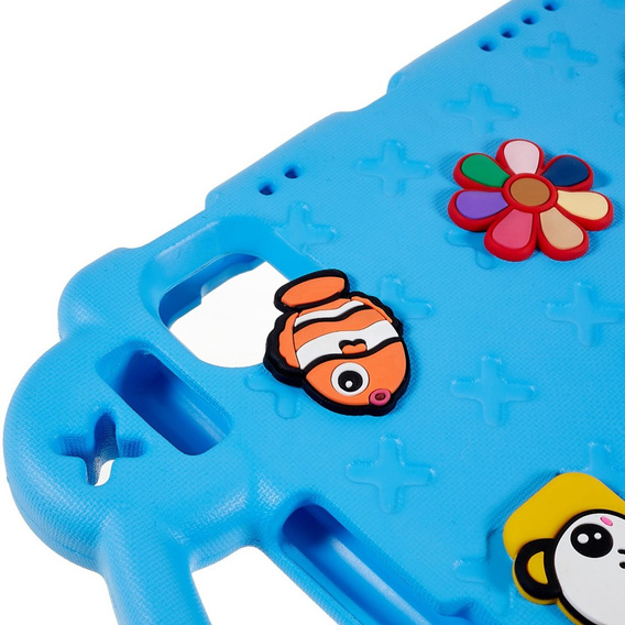 Etui do iPad Air 11" 2025/2024 (7/6 gen.), Cute Patterns, z podstawką, niebieskie