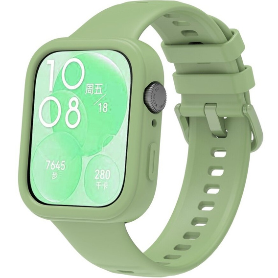 Etui Silikonowe do Huawei Watch Fit 3, zielone