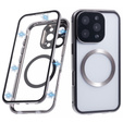 Etui Magnetic Dual Glass MagSafe do iPhone 16 Pro Max, tytanowe