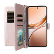 Etui portfelowe z paskiem na ramię do Vivo V50 Lite 5G – Różowe rose gold