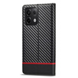 Etui z klapką do Xiaomi Redmi Note 13 Pro 4G / Xiaomi Redmi Note 14S / Xiaomi Poco M6 Pro 4G, Carbon LC.IMEEKE, czarne