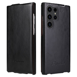 Etui do Samsung Galaxy S25 Ultra, z klapką pionową – czarne