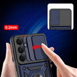 Etui pancerne do Samsung Galaxy A56, CamShield Slide, niebieskie + Szkło Hartowane 9H