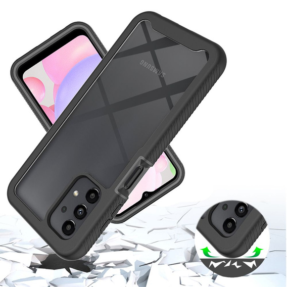 Etui do Samsung Galaxy A13 4G, Shockproof, z folią, czarne