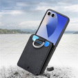 Etui z miejscem na karty i ringiem do Samsung Galaxy Z Flip7 – czarne