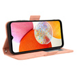 Etui z klapką do Samsung Galaxy A15 4G / 5G, Card Slot, różowe