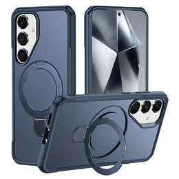 Etui do Samsung Galaxy S25/S24 z magnetyczną podstawką – niebieskie