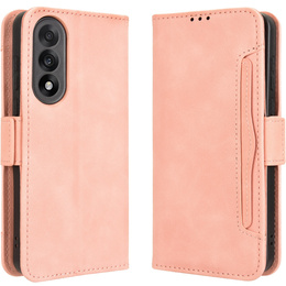 Etui z klapką do OnePlus Nord 5, Card Slot, różowe