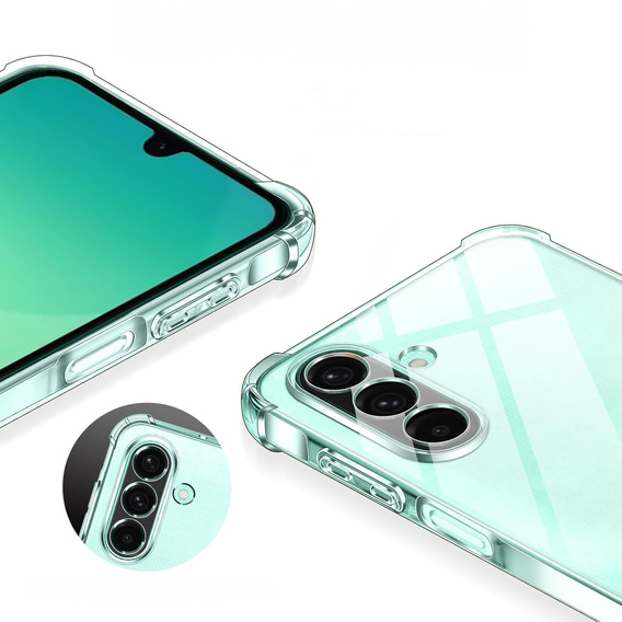 Etui do Samsung Galaxy A26, Erbord Dropproof, przezroczyste + Szkło