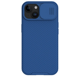 Etui do iPhone 15 Plus, pancerne Nillkin, CamShield Pro, Niebieskie