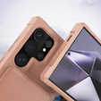 Etui do Samsung Galaxy S25 Ultra, Card Holder Kickstand, różowe