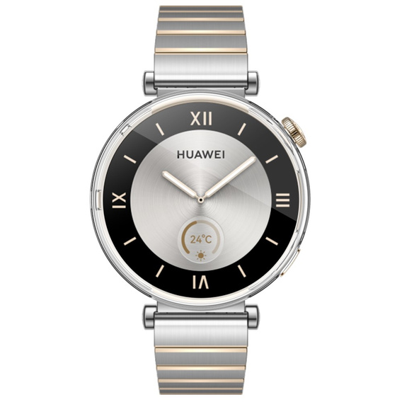 2w1 Etui z Osłoną na ekran do Huawei Watch GT 4 41mm, Przezroczyste