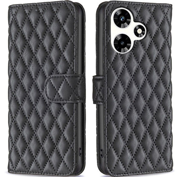Etui z klapką do Infinix Hot 30, Wallet, BINFEN COLOR, czarne