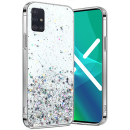Etui do Samsung Galaxy A51 5G, Glittery, przezroczyste