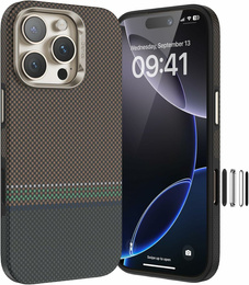 Etui BENKS Kevlar do iPhone 16 Pro Max, Magnetic Armor Pro Prestige Kevlar 600D Y066, do MagSafe, Camera Control Button