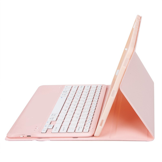 Etui z Klawiaturą Bluetooth do Samsung Galaxy Tab S10 FE+ X620 / X626B - różowe