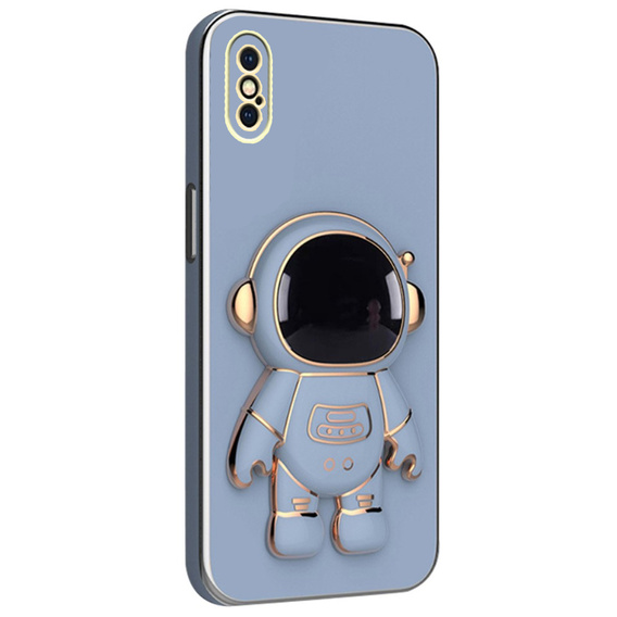 Etui do iPhone X / XS, Astronaut, niebieskie