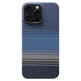 Etui do iPhone 16 Pro – magnetyczne z włókna aramidowego, niebieskie