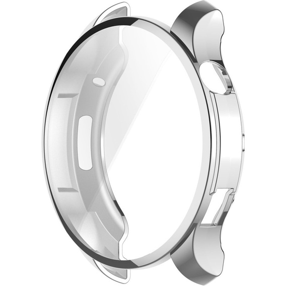 2w1 Etui z osłoną na ekran do Amazfit GTR 4 46mm, Srebrne