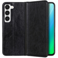 Etui do Samsung Galaxy S23 Plus, Wallet Litchi Leather, czarne