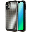 Etui do iPhone 12 Carbon Slim Case Obudowa, Czarne