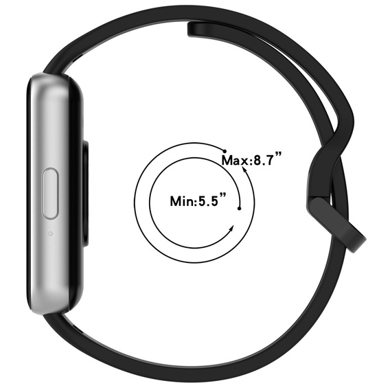 Pasek Silikonowy do Samsung Galaxy Fit 3, Szary